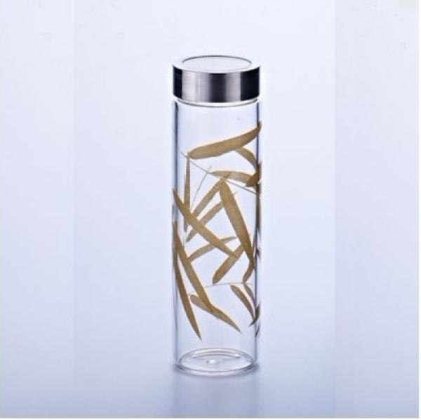 Buy cheap Colorful Single-wall Glass Water Bottles, 500ml high borosilicate water glass bottle from wholesalers