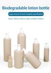 Customized Empty Biodegradable Wheat Straw Body Lotion Shower Gel Shampoo