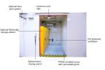 Outdoor Hazmat Storage Building Non Combustible Container For Drums And IBCs