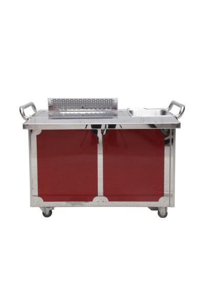 Buy cheap GREENARK TO29 Stainless Steel Down Exhaust Mobile Teppanyaki Grill Table - Gas from wholesalers