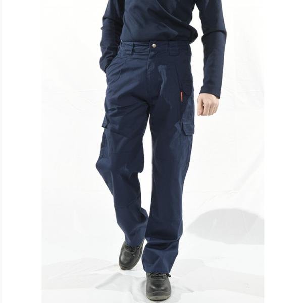 Buy cheap Industrial Navy Fire Resistant Work Trousers Antistatic 260gsm from wholesalers
