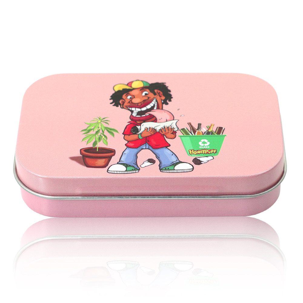 High Quality Premium Stash Tin Custom Design Gift Tin Box Hinged Decorative Tin Container