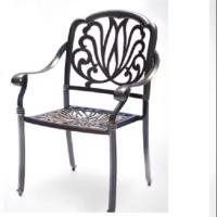 Buy cheap 65*65*90cm Cast Aluminium Stacked Chairs for Dining Restaurant Outdoor Garden product
