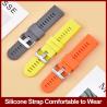 Buy cheap 20 22 24mm Silicone Rubber Watch Strap Bands With Quickle Release from wholesalers