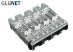 Buy cheap 4 Ports Ganged SFP+ Shield Cage Connector 1x4 with Light Pipe and EMI Gasket from wholesalers