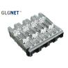 Buy cheap 4 Ports Ganged SFP+ Shield Cage Connector 1x4 with Light Pipe and EMI Gasket from wholesalers