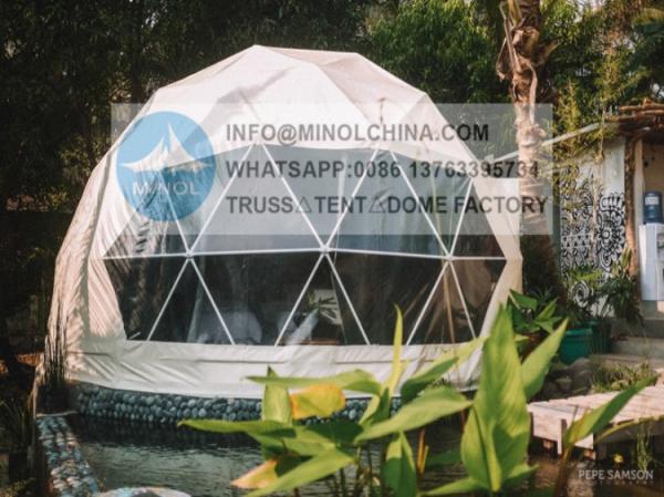 Buy cheap Cheap Weatherproof Glamping Geodesic Dome House Tent for Sale from wholesalers
