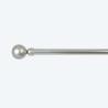 Buy cheap 28mm Plane Iron Pipe Curtain Rods Set Stainless Nickel Iron Ball Finial For Living Room from wholesalers