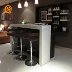Buy cheap ISO Contemporary Coffee Bar Counter Acrylic Solid Surface L Shaped Bar Counter from wholesalers