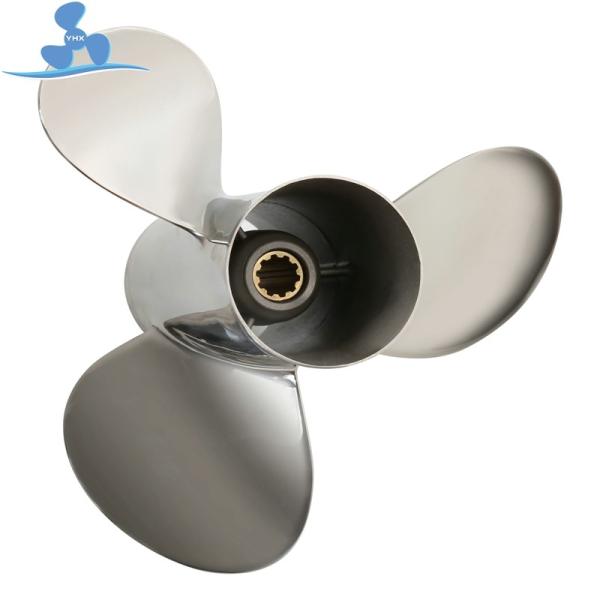 664-45949-00-EL 3 Blade Stainless Steel Boat Propeller For Outboard Motor 20