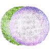 Buy cheap Wholesales Roes Embossed Spray Color Decoration Glass Charger Plate from wholesalers