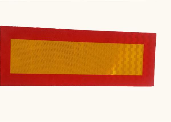 Floor Police Car Reflective Vehicle Marking Tape Safety , Yellow And Red
