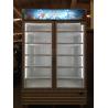 Buy cheap Commercial Double Doors Cooler Display Beverage Display Stand Refrigerator from wholesalers