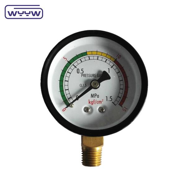 Buy cheap Black Steel Economy Pressure Gauge 60mm Natural Gas LPG Pressure Gauge from wholesalers