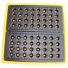Buy cheap Rotational Moulding 4 Drum Spill Containment Pallet PE Yellow 1300*1300*300mm from wholesalers
