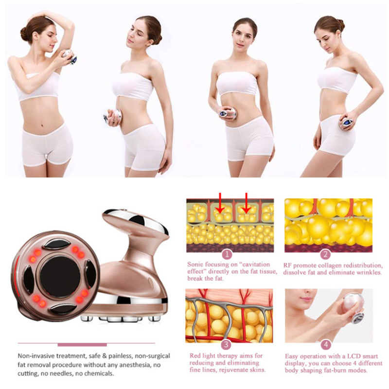 Slim Body Waist Cavitation Vacuum Machine Ultrasonic Private Label