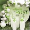 Buy cheap Custom Print Acrylic Plate Display Stands Backdrop Decoration Wedding Round White from wholesalers