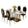 Buy cheap Contemporary Marble Dining Tables With Stainless Steel Frames For Sale from wholesalers