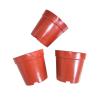 Buy cheap Hydroponics PP Bonsai 85mm Orange Plastic Flower Pots With Label from wholesalers