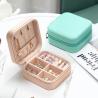 Buy cheap Square Jewelry Set Gift Box Mini Box for Women Girls Fashion Solid Luxury Portable PU Leather PVC Cardboard from wholesalers