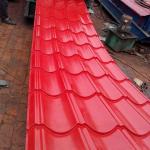 600 To 1500mm Zinc Coating Metal Steel Blue Tile 0.12MM To 1.2MM