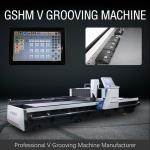 Touch Screen High Speed V Grooving Machine For Kitchen Cabinet Stainless Steel