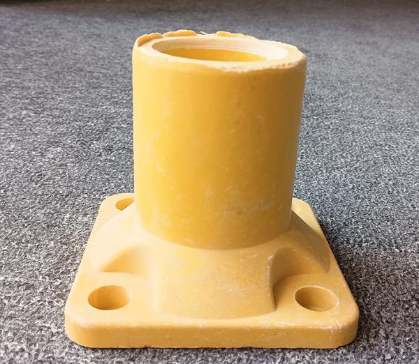 Buy cheap Yellow FRP Fiberglass SMC Handrail Base FRP Tube Construction Base Accessaries from wholesalers