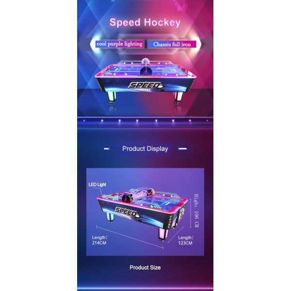 Fantasy Air Hockey table / Indoor Sports Arcade Electronic Desktop Coin Operated Hockey Game machine For Mall