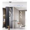 Buy cheap Acrylic Iron LED Pendant Lightings Ball Shape 800*100*1500MM 36w from wholesalers
