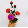 Buy cheap New Creative Luxury Handmade Crochet Knitting Plants Flowers Handicraft Home Decorations Crochet Flower from wholesalers