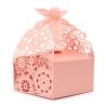 Buy cheap Wedding Small Candy Boxes , Pink Color Mini Paper Gift Box Offset Printing from wholesalers