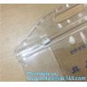 Buy cheap PVC EVA vinyl slider top zipper bag for skin care sets, Holographic Laser PVC Slider Zipper Hand Bag For Summer, bottom from wholesalers