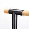 Buy cheap 21*18*67cm Durable Type Bathroom Stand Steel Bamboo Toilet Paper Holder and Brush Set for Household Bathroom Househol from wholesalers