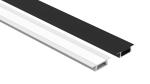 Recessed Aluminum LED Profile 6063 T5 With Cover led aluminum channel