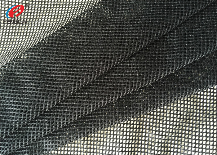 Custom Colour Big Hole 100% Polyester Sports Mesh Fabric , Breathable Mesh Textile For Bag