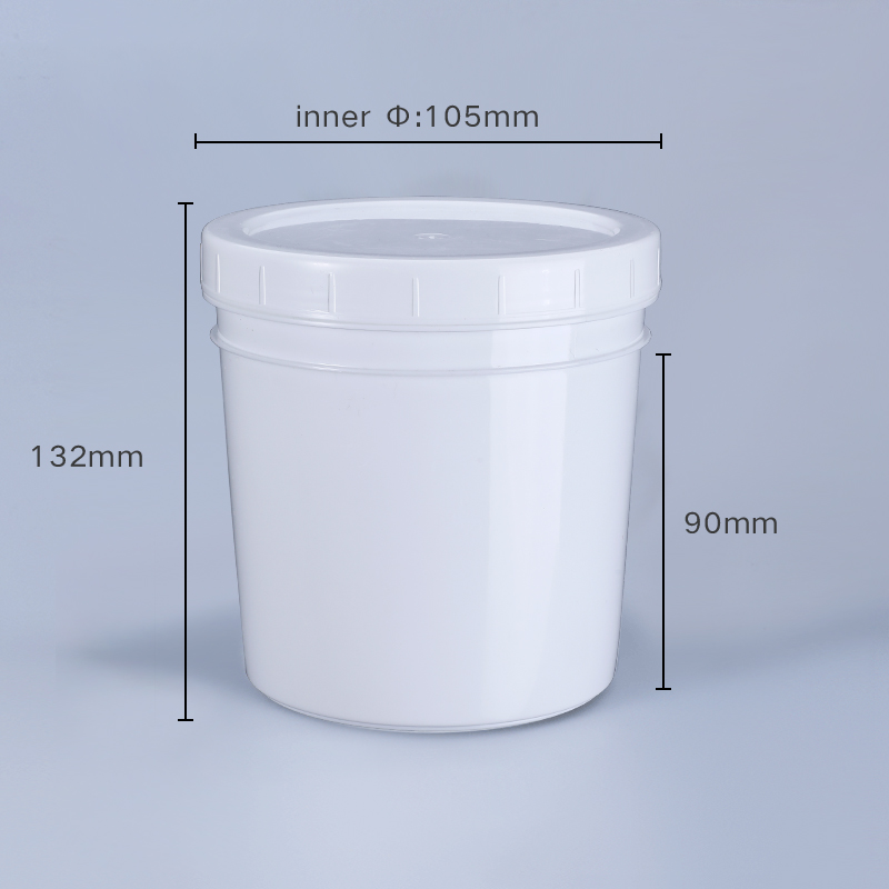 HDPE PP Empty Cookie Plastic Jar container Canister Food Storage Wide Mouth 500ml