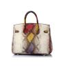 Buy cheap Platinum Sloping Across Single Shoulder Bag Snake Pattern Cow Leather from wholesalers