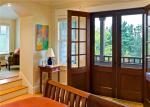 Double Leafs Israel Solid Wood Exterior Front Doors Tempered Glass For Villas
