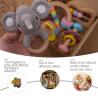 Buy cheap Rattle Soother 7.2cm Wooden Musical Toys Childrens Wooden Instruments from wholesalers