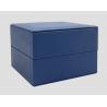 Buy cheap LUXURY BLUE PU H ROLL Cushion Watch Packaging Box Grey Velvet Inside from wholesalers