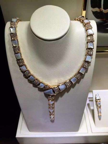 Buy cheap brand jewelry gold necklace 18kt gold with white gold or yellow gold or pink(rose)gold from wholesalers