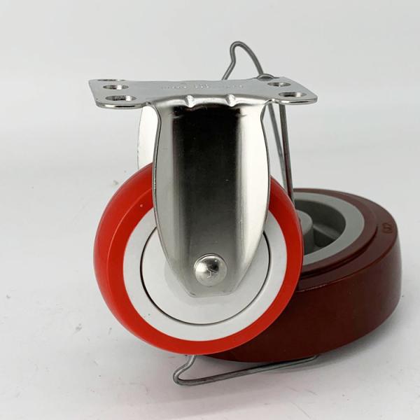 Buy cheap Zinc Plating Stainless Steel Thread Stem Casters 304 Stainless Steel Bracket 500 Lbs Load Capacity from wholesalers