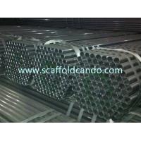 Buy cheap EN10219 EN39 Hot dip galvanized scaffolding pipe, painted tube 48.3mm, 60.3mm product