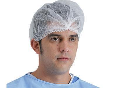 Buy cheap V101 Disposable Non-Woven PP Strip Bouffant Hairnet Clip Mob Cap for OEM Manufacture from wholesalers
