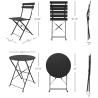 Buy cheap 3 Piece Steel Folding Table and Chairs Set Perfect for Outdoor Patio Balcony or Garden from wholesalers