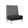 Buy cheap Single Side Fast Food Restaurant Booth Seating Fabric Sofa Furniture Customizable from wholesalers