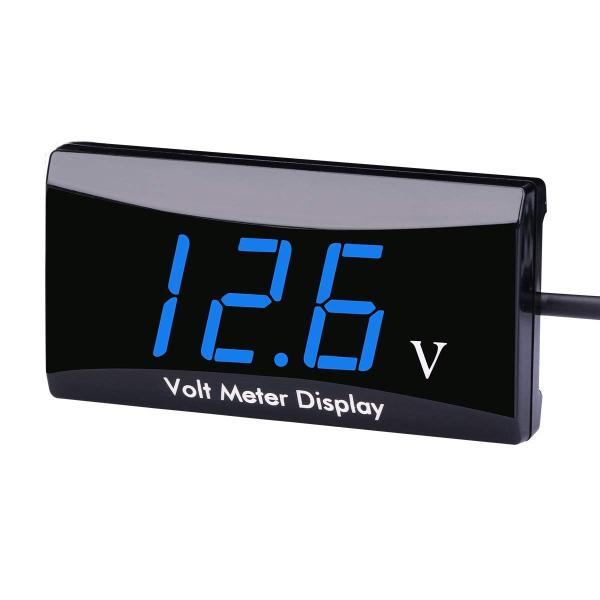 Buy cheap ABS 39cm 12Volt Motorbike Motorcycle Volt Meter Mini LED Display from wholesalers
