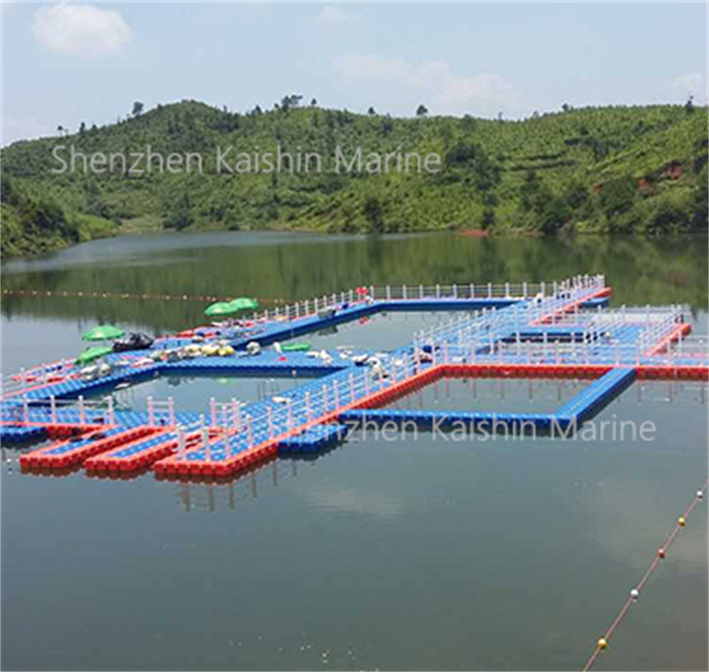 350kg/sqm Modular Plastic Docks EPS Foam Material HDPE Floating Cube