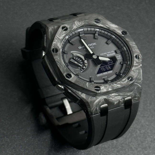 Carbon Fiber G Shock Ga 2100 Custom Case Luxury Fashion Customized