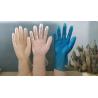 Buy cheap White Blue Clear Disposable Vinyl Exam Gloves , Hospital Use Disposable Medical Gloves from wholesalers